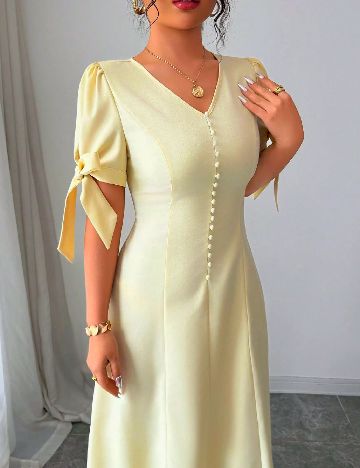 Rochie medie SHEIN, galben
