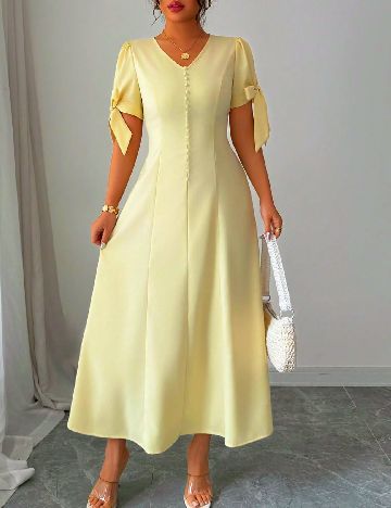 Rochie medie SHEIN, galben