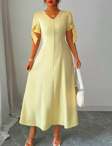 Rochie medie SHEIN, galben