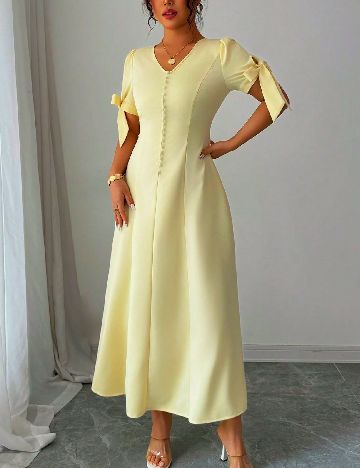Rochie medie SHEIN, galben