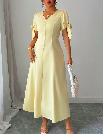 Rochie medie SHEIN, galben
