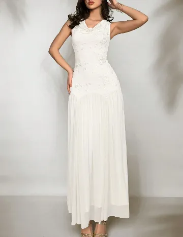 Rochie lunga SHEIN, alb