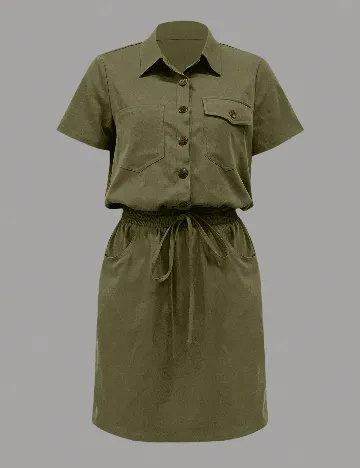 Rochie scurta SHEIN, verde