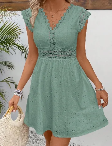 Rochie scurta SHEIN, verde
