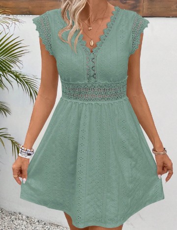 Rochie scurta SHEIN, verde