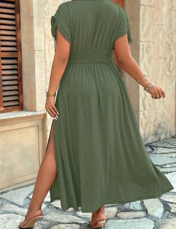 Rochie lunga SHEIN CURVE, verde
