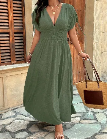 Rochie lunga SHEIN CURVE, verde