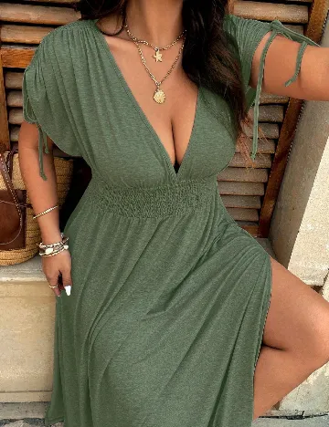 Rochie lunga SHEIN CURVE, verde