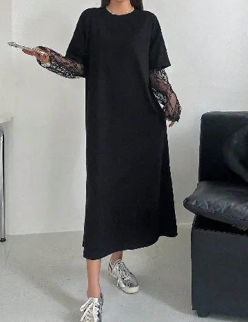 Rochie medie Dazy, negru