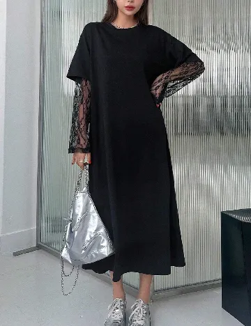 Rochie medie Dazy, negru