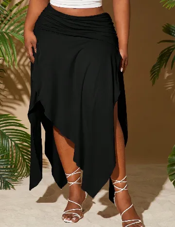Fusta SHEIN CURVE, negru