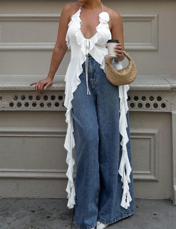 Top SHEIN, alb