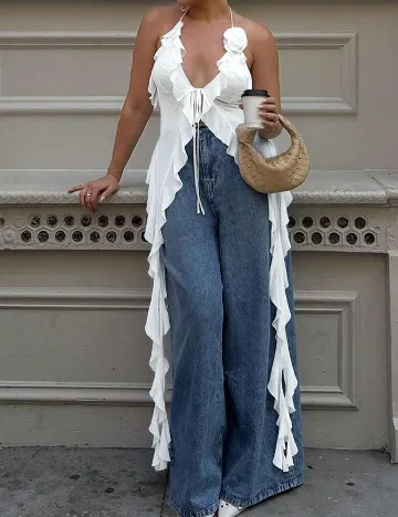 Top SHEIN, alb
