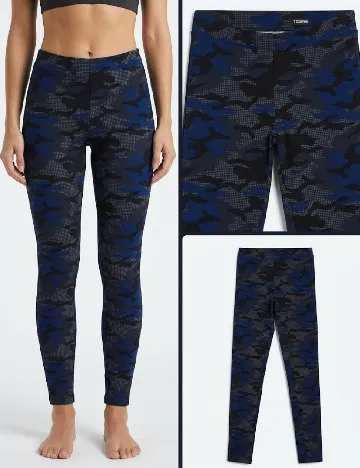 Colanti Tezenis, negru/albastru