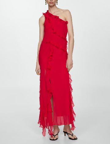 Rochie lunga Mango, rosu