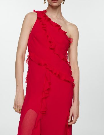 Rochie lunga Mango, rosu