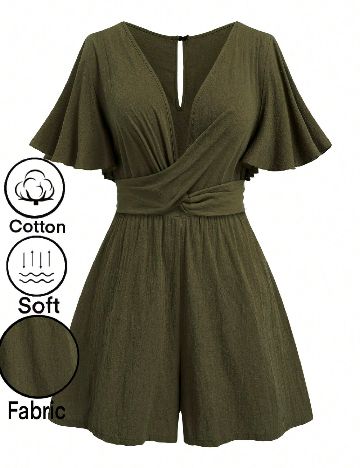 Salopeta SHEIN CURVE, verde