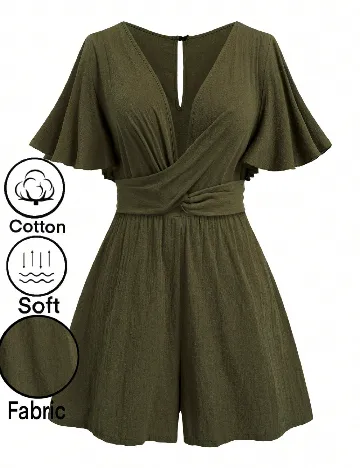 Salopeta SHEIN CURVE, verde