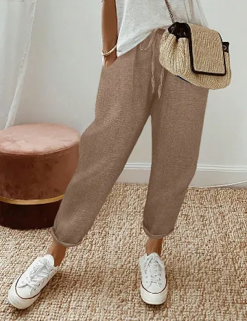 Pantaloni SHEIN, maro