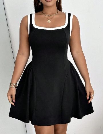 Rochie scurta SHEIN CURVE, negru