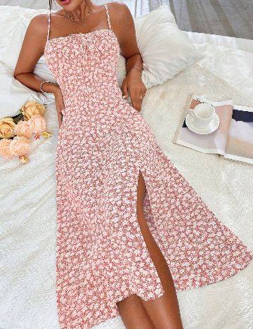 Rochie medie SHEIN, roz