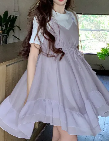 Rochie scurta Dazy, mov