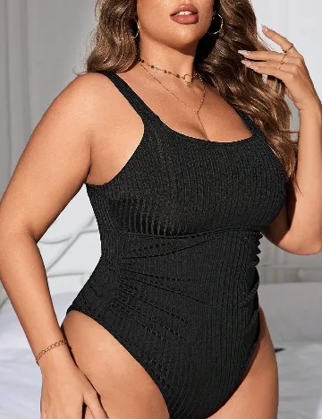 Costum de baie SHEIN CURVE, negru