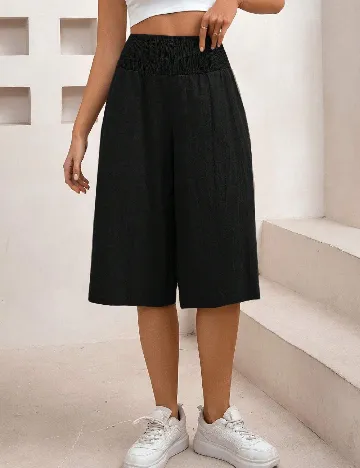 Pantaloni trei sferturi SHEIN, negru