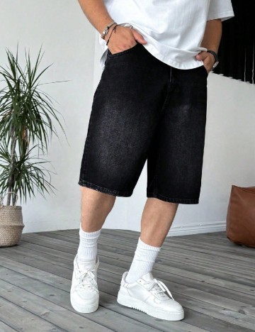 Pantaloni scurti SHEIN, negru
