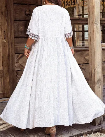 Bluza SHEIN CURVE, alb