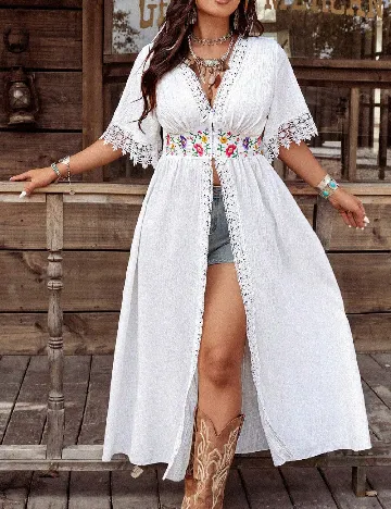 Bluza SHEIN CURVE, alb