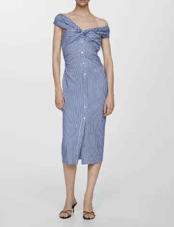 Rochie medie Mango, albastru