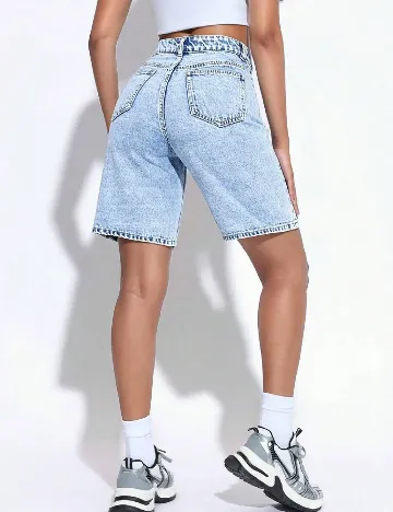 Pantaloni scurti SHEIN, albastru