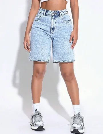 Pantaloni scurti SHEIN, albastru