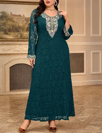Rochie lunga SHEIN CURVE, verde