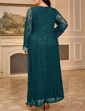 Rochie lunga SHEIN CURVE, verde