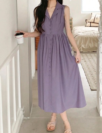 Rochie medie Dazy, mov