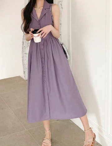 Rochie medie Dazy, mov