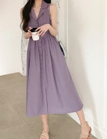 Rochie medie Dazy, mov