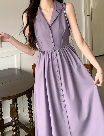 Rochie medie Dazy, mov