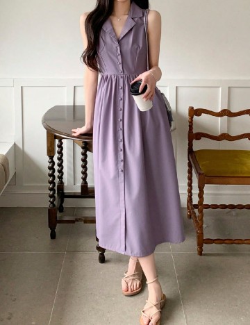 Rochie medie Dazy, mov