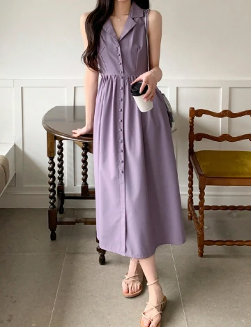 Rochie medie Dazy, mov