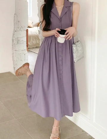 Rochie medie Dazy, mov