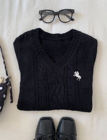 Pulover SHEIN, negru