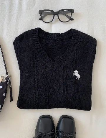 Pulover SHEIN, negru