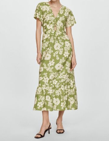 Rochie medie Mango, verde