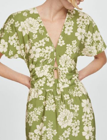 Rochie medie Mango, verde
