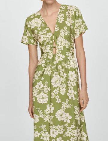 Rochie medie Mango, verde