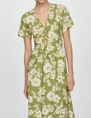 Rochie medie Mango, verde
