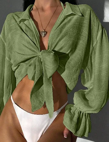 Top SHEIN, verde